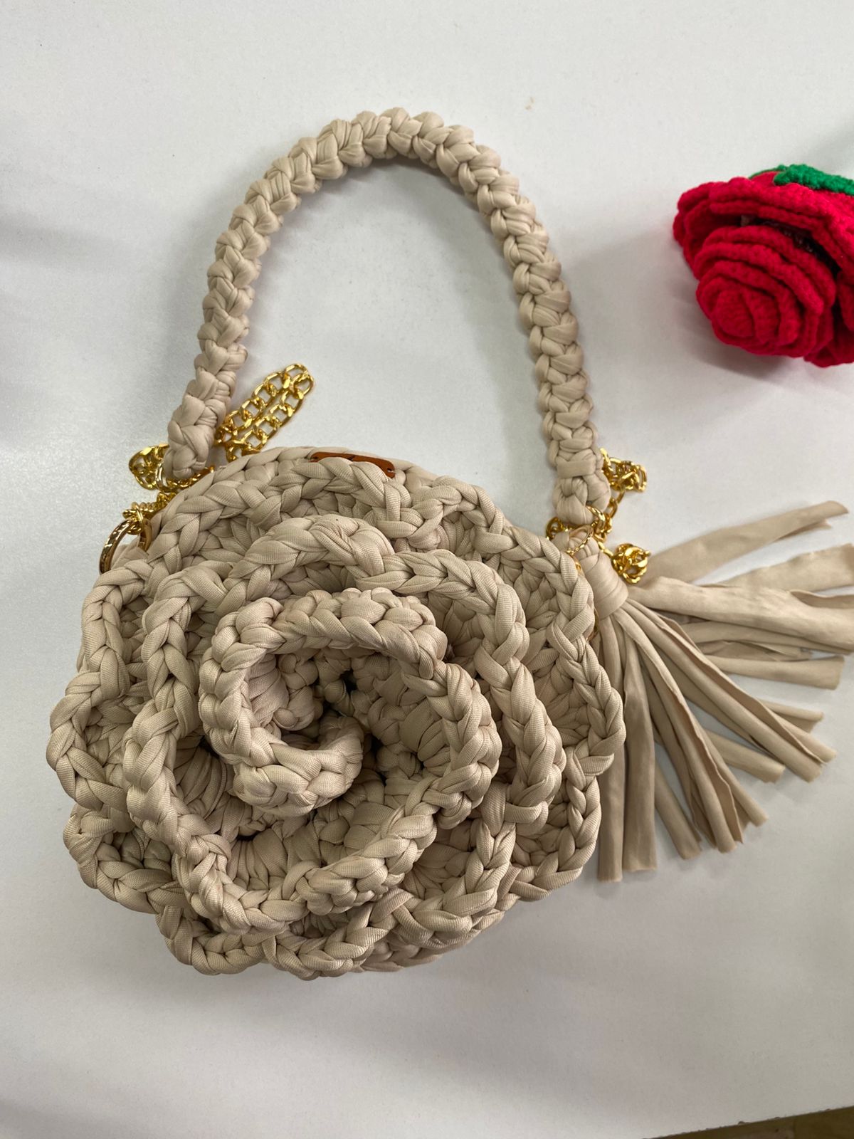 Bolso Forma de Rosa