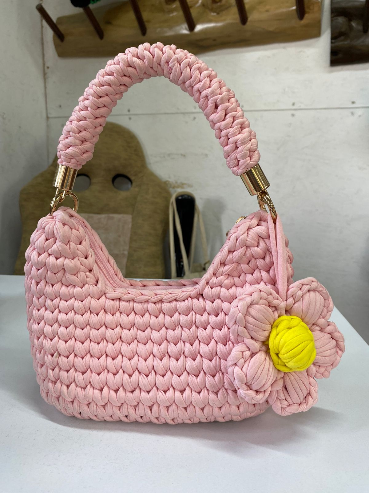 Cartera de Mano Rosa